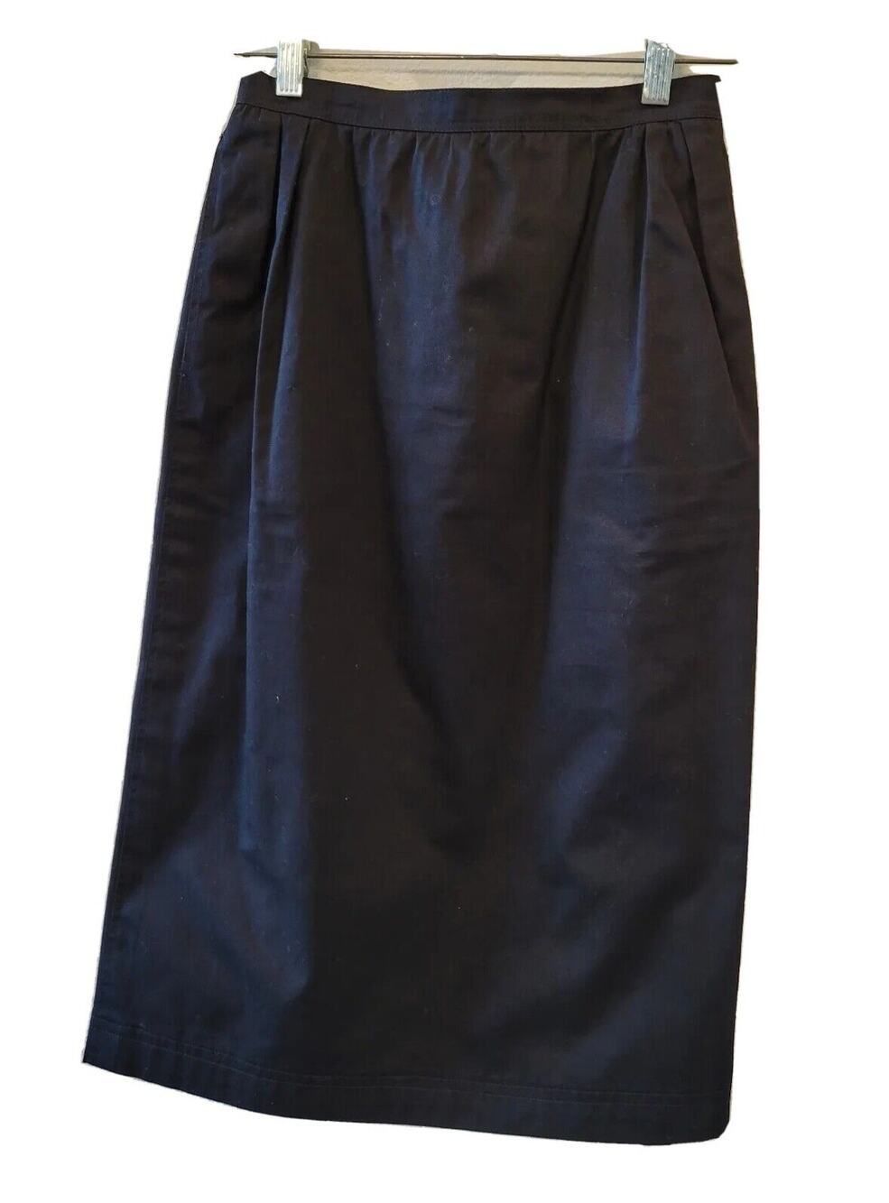 Emmanuel Ungaro Parallel Paris, Long Black Skirt Vintage Sz 0 Pockets